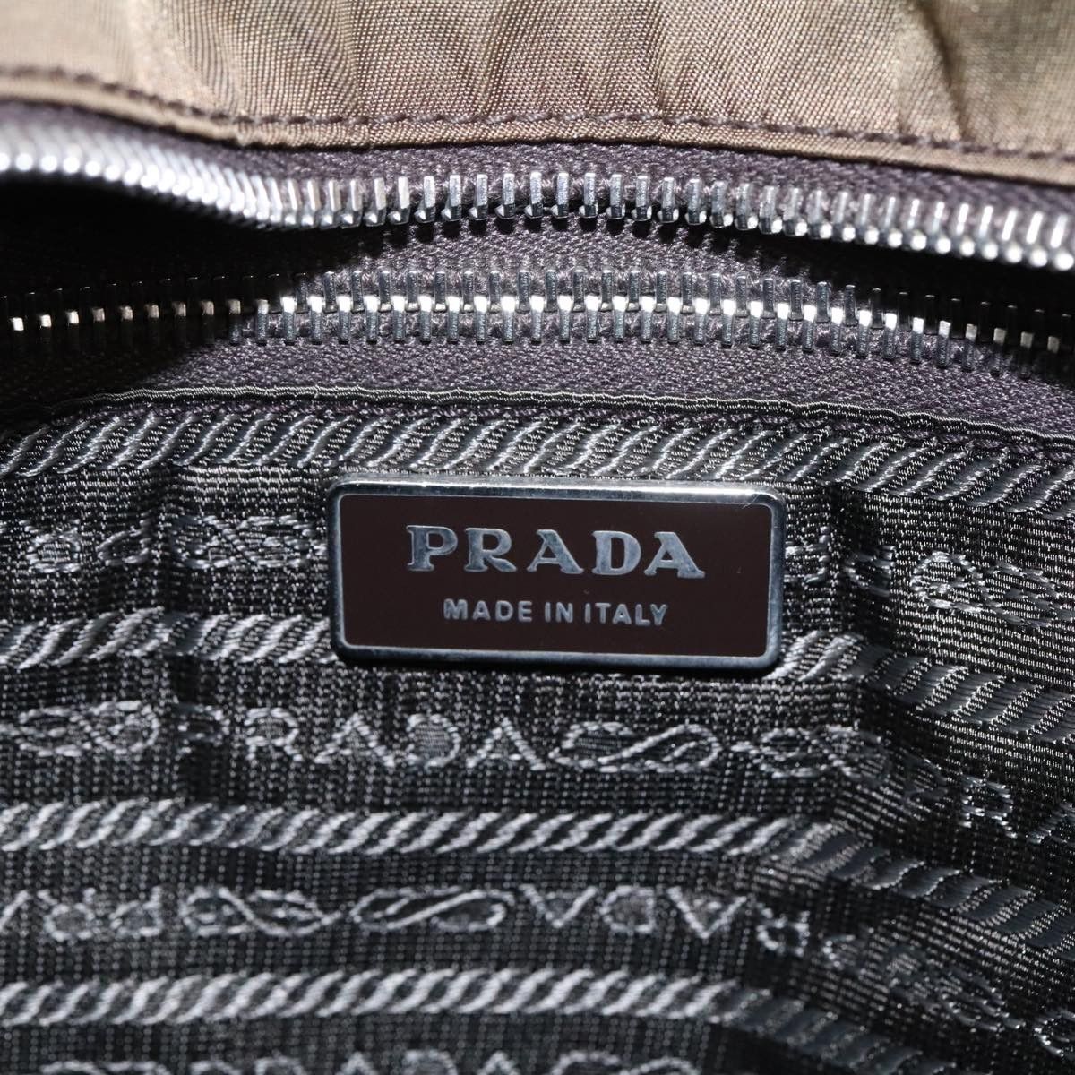 Prada Tessuto Brown Synthetic Shoulder Bag (Pre-Owned) Size ONE SIZE - 10 Thumbnail