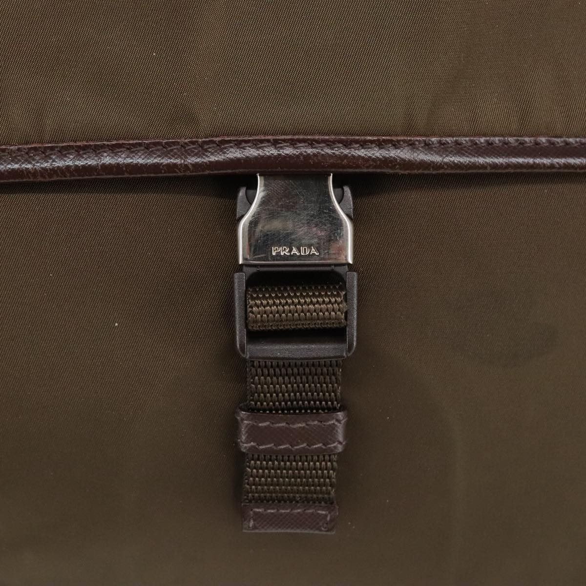 Prada Tessuto Brown Synthetic Shoulder Bag (Pre-Owned) Size ONE SIZE - 20 Thumbnail