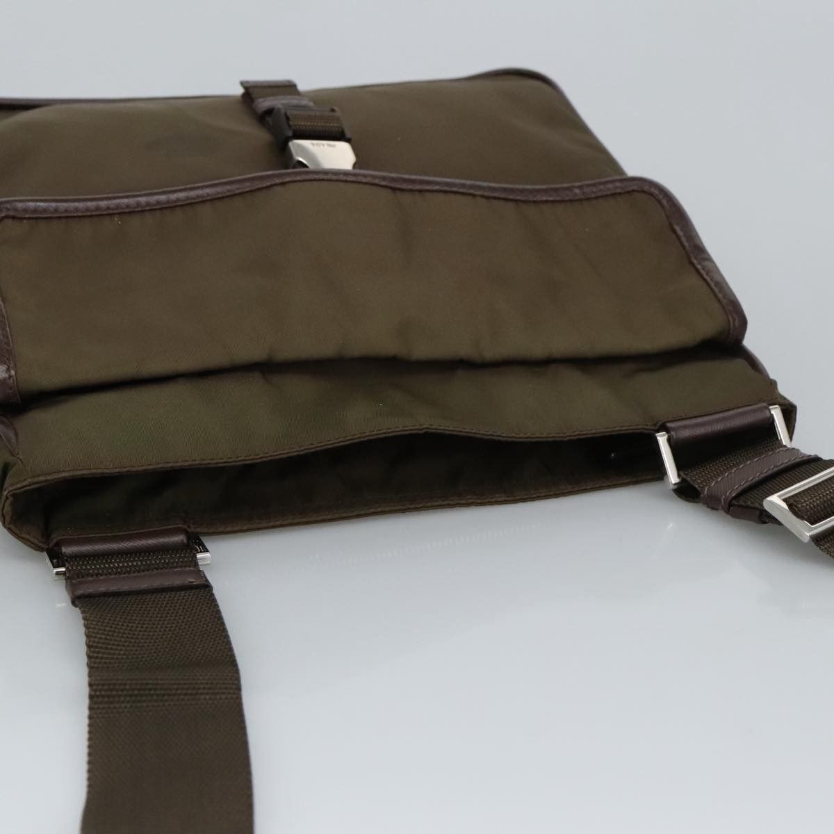 Prada Tessuto Brown Synthetic Shoulder Bag (Pre-Owned) Size ONE SIZE - 13 Thumbnail