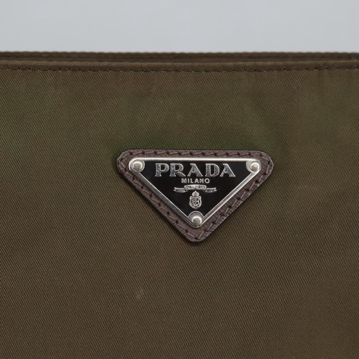 Prada Tessuto Brown Synthetic Shoulder Bag (Pre-Owned) Size ONE SIZE - 19 Thumbnail