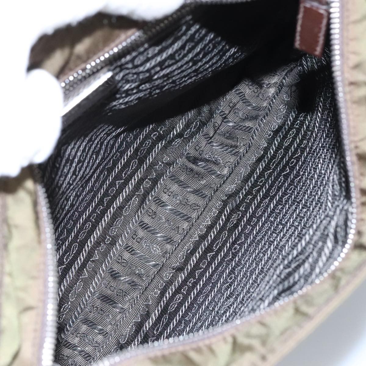 Prada Tessuto Brown Synthetic Shoulder Bag (Pre-Owned) Size ONE SIZE - 8 Thumbnail