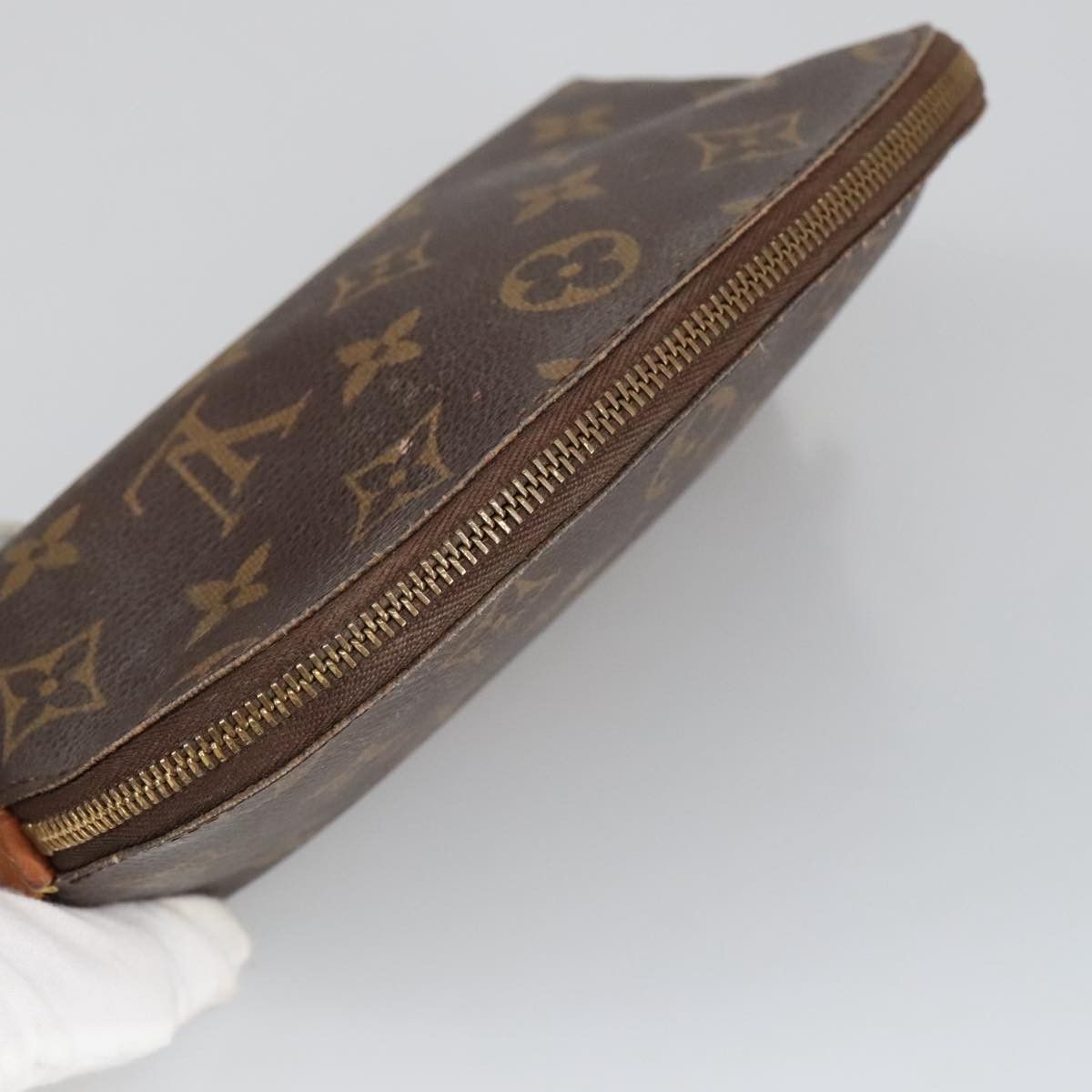 Louis Vuitton Cosmetic Pouch Brown Canvas Clutch Bag (Pre-Owned) Size ONE SIZE - 4 Thumbnail