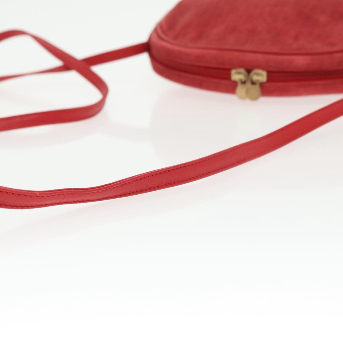 Fendi Zucchino Red Canvas Shoulder Bag (Pre-Owned) Size ONE SIZE - 4 Thumbnail