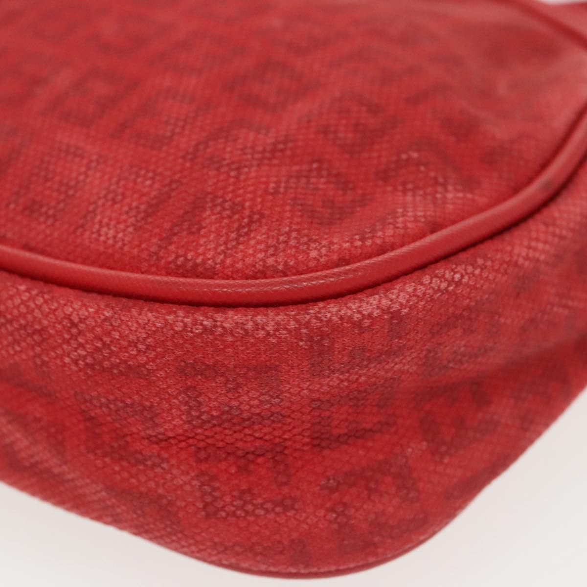 Fendi Zucchino Red Canvas Shoulder Bag (Pre-Owned) Size ONE SIZE - 14 Thumbnail