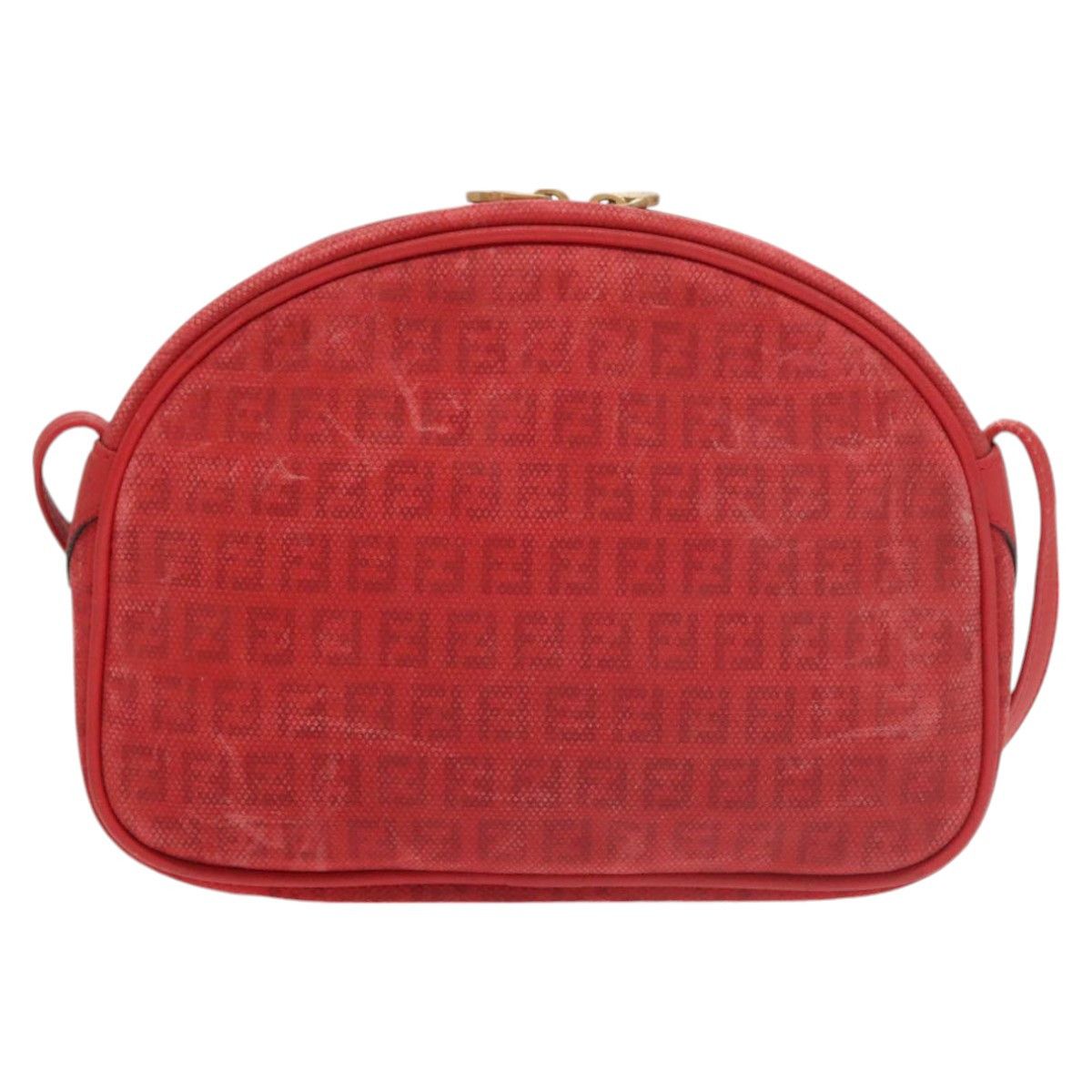 Fendi Zucchino Red Canvas Shoulder Bag (Pre-Owned) Size ONE SIZE - 2 Thumbnail
