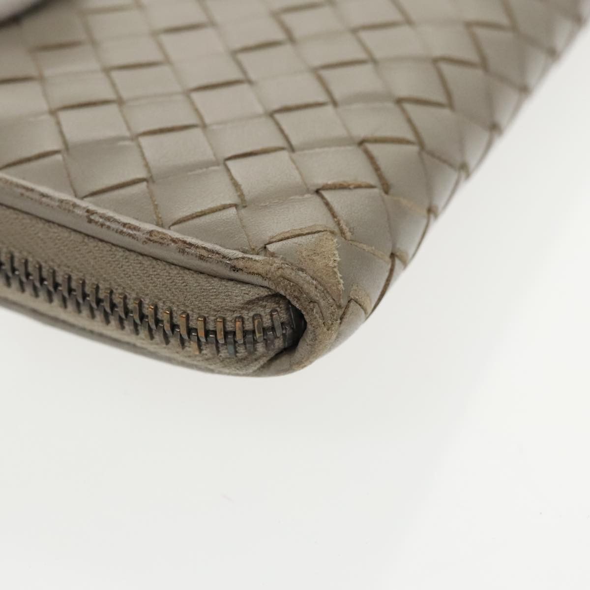 Bottega Veneta Intrecciato Grey Leather Wallet (Pre-Owned) Size ONE SIZE - 12 Thumbnail