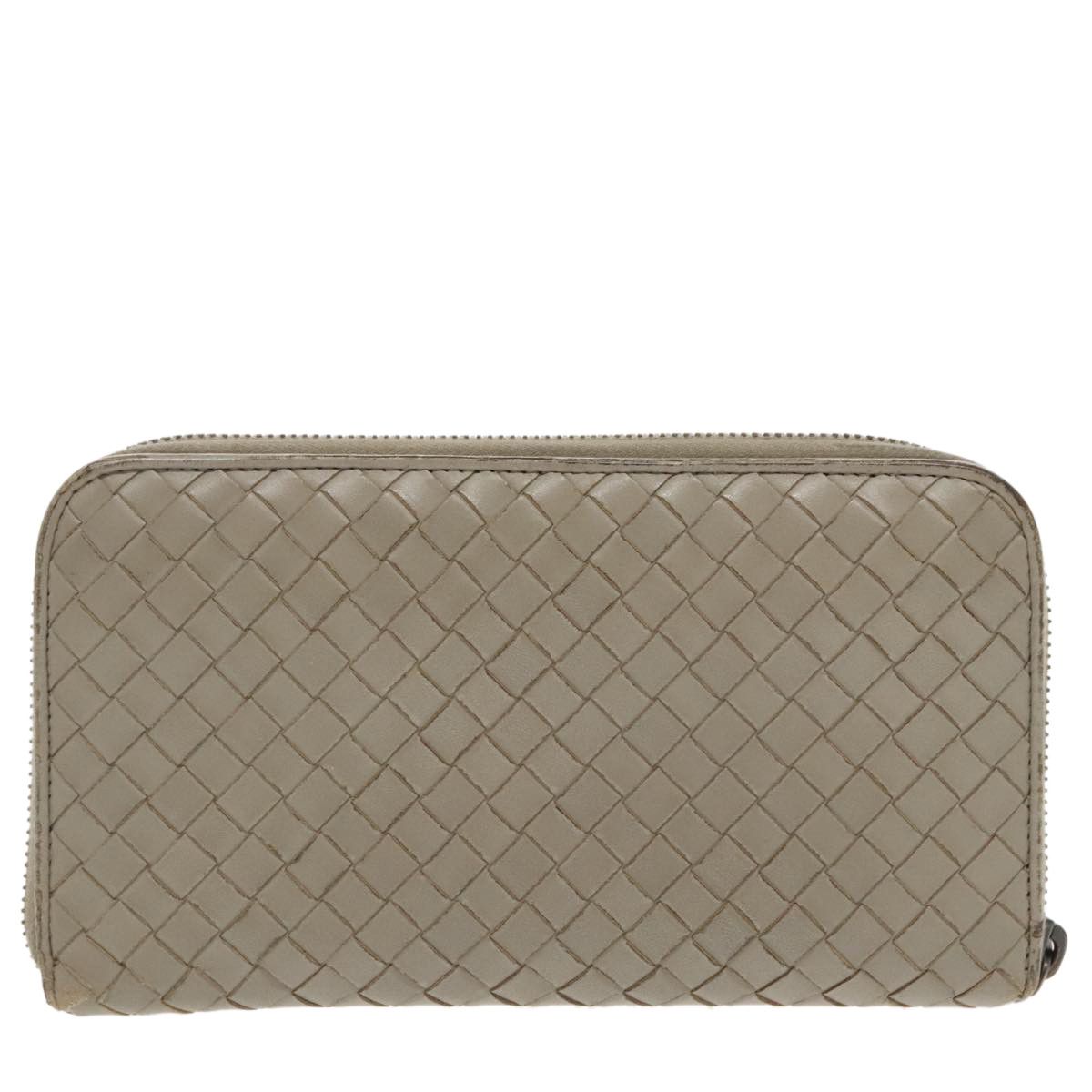 Bottega Veneta Intrecciato Grey Leather Wallet (Pre-Owned) Size ONE SIZE - 2 Thumbnail