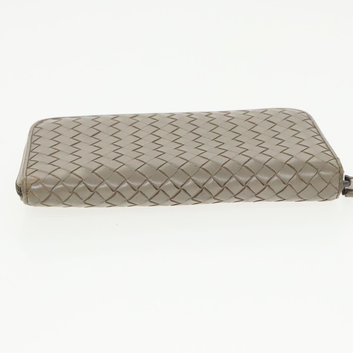 Bottega Veneta Intrecciato Grey Leather Wallet (Pre-Owned) Size ONE SIZE - 5 Thumbnail