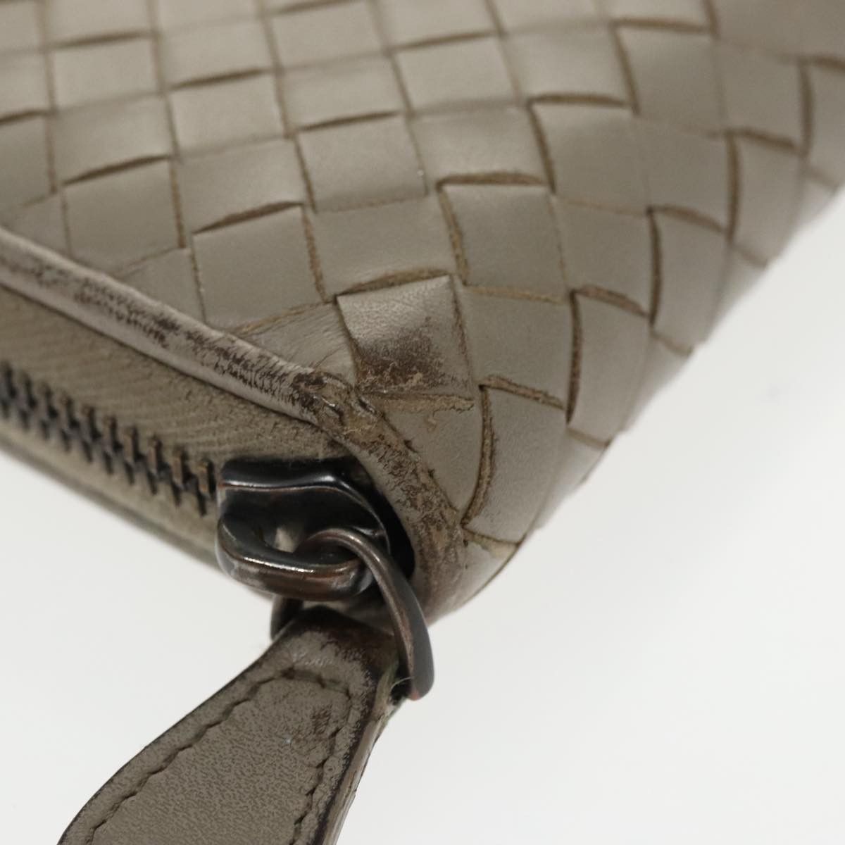 Bottega Veneta Intrecciato Grey Leather Wallet (Pre-Owned) Size ONE SIZE - 6 Thumbnail