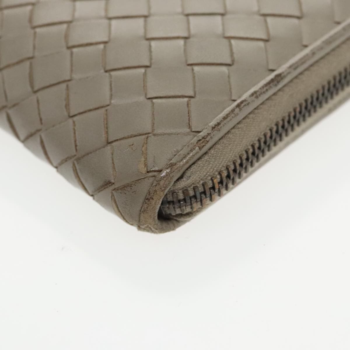 Bottega Veneta Intrecciato Grey Leather Wallet (Pre-Owned) Size ONE SIZE - 13 Thumbnail