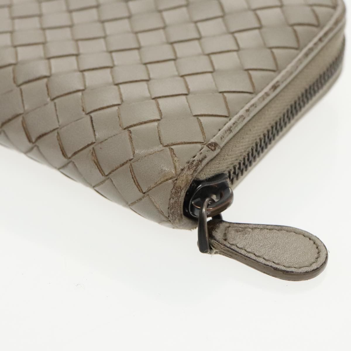 Bottega Veneta Intrecciato Grey Leather Wallet (Pre-Owned) Size ONE SIZE - 7 Thumbnail