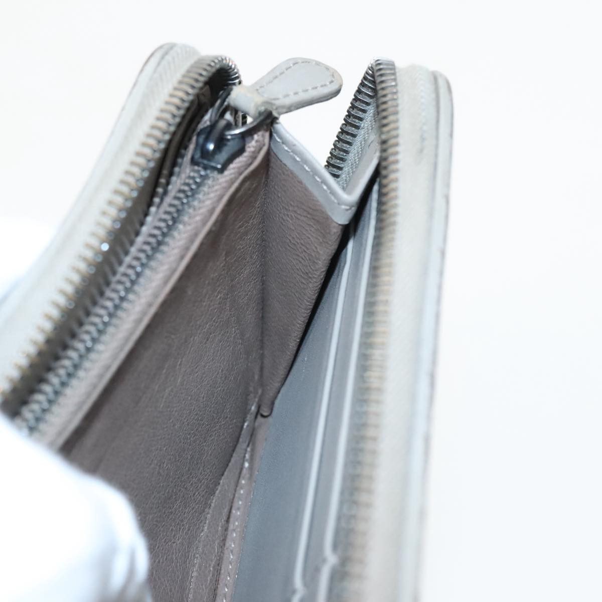 Bottega Veneta Intrecciato Grey Leather Wallet (Pre-Owned) Size ONE SIZE - 17 Thumbnail