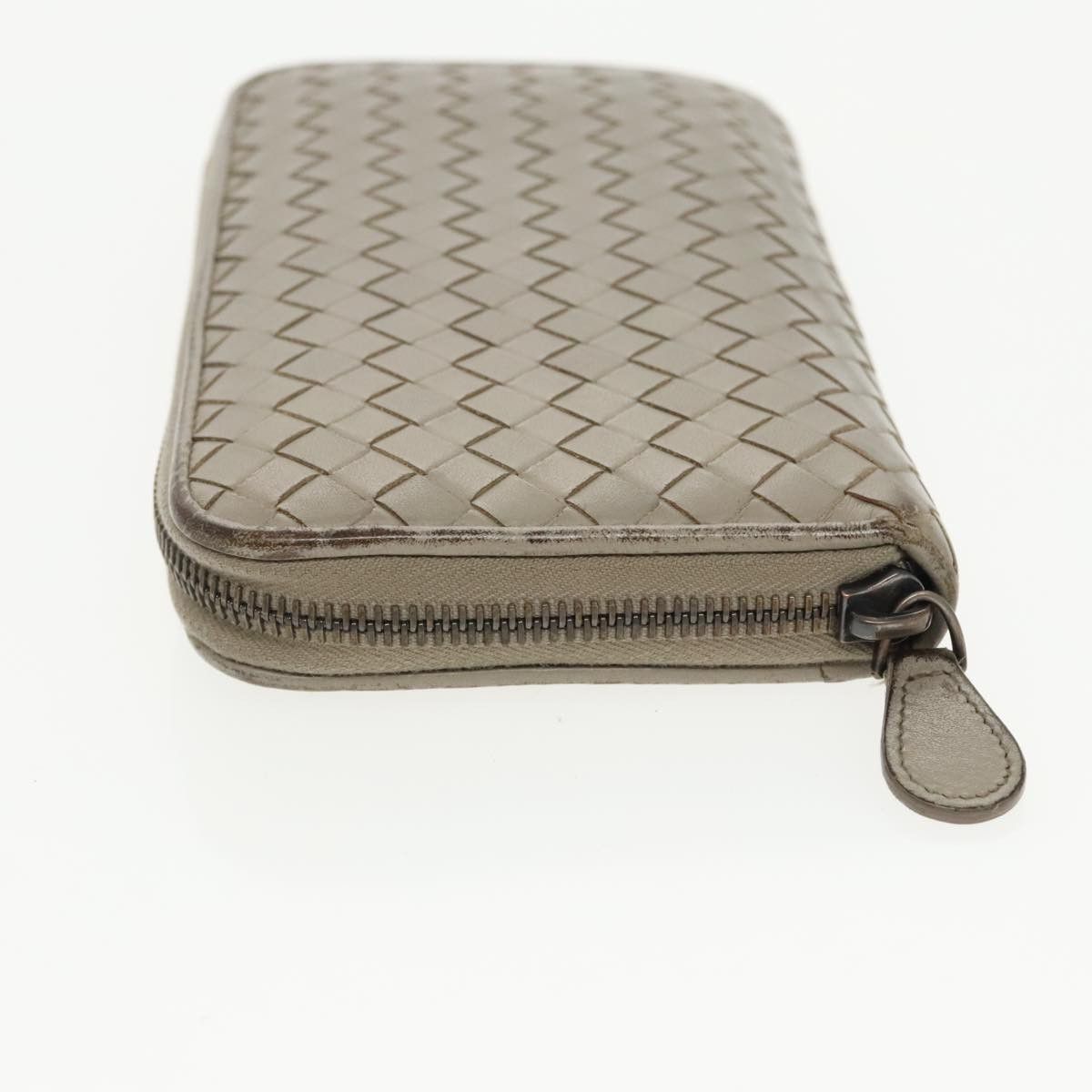 Bottega Veneta Intrecciato Grey Leather Wallet (Pre-Owned) Size ONE SIZE - 11 Thumbnail