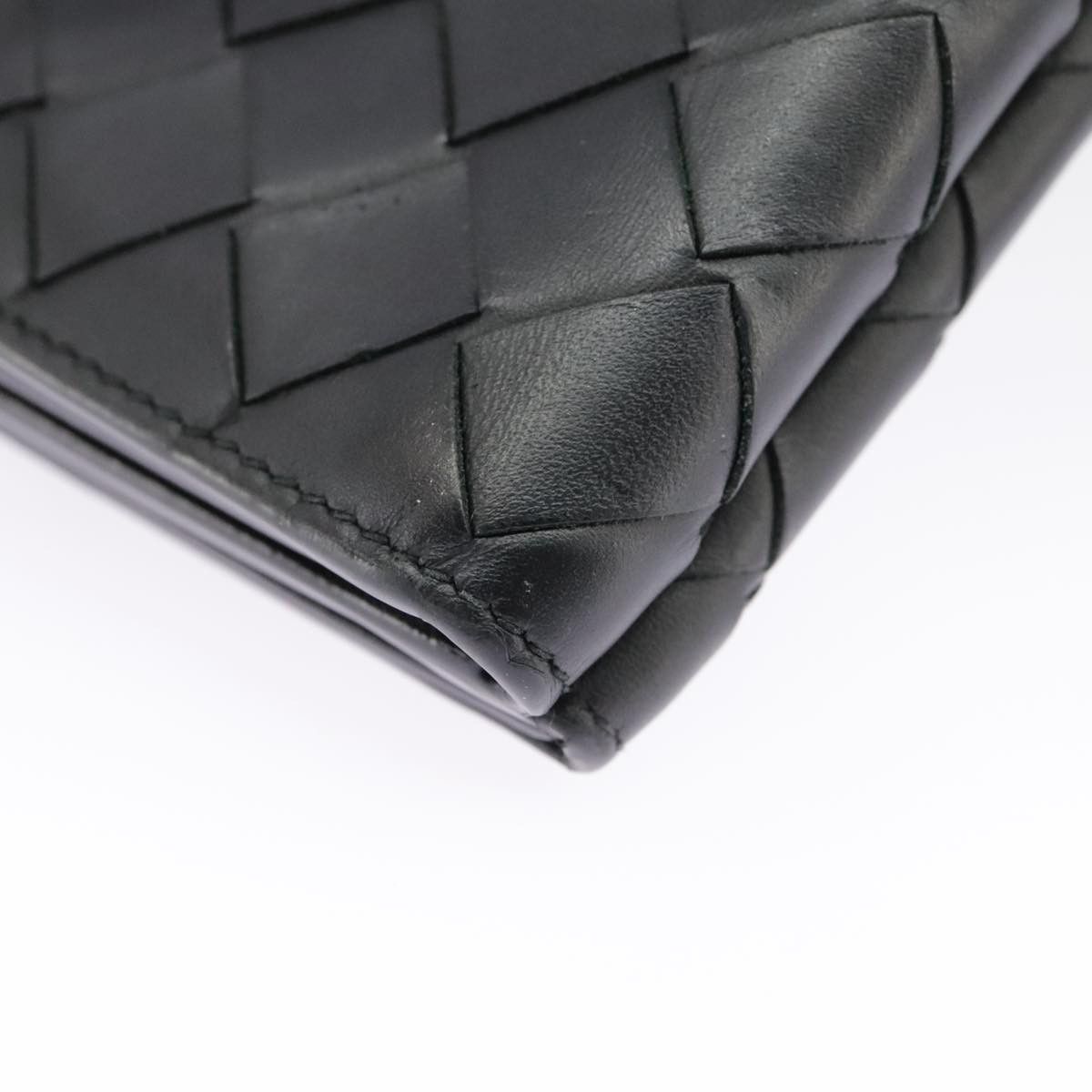 Bottega Veneta Intrecciato Black Leather Wallet (Pre-Owned) Size ONE SIZE - 15 Thumbnail
