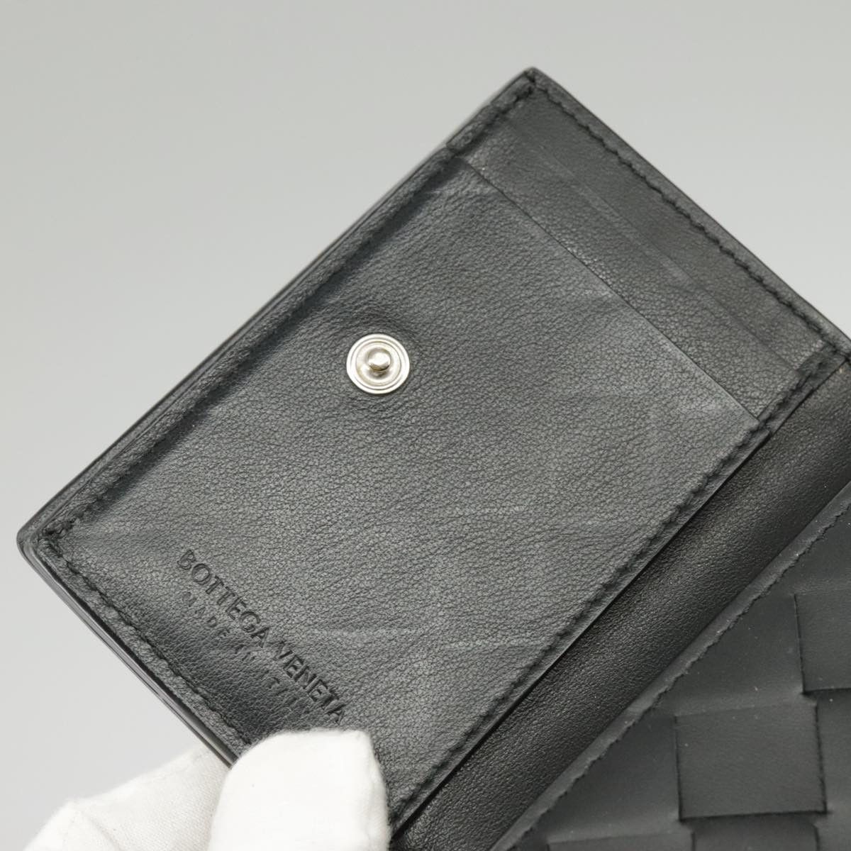 Bottega Veneta Intrecciato Black Leather Wallet (Pre-Owned) Size ONE SIZE - 20 Thumbnail