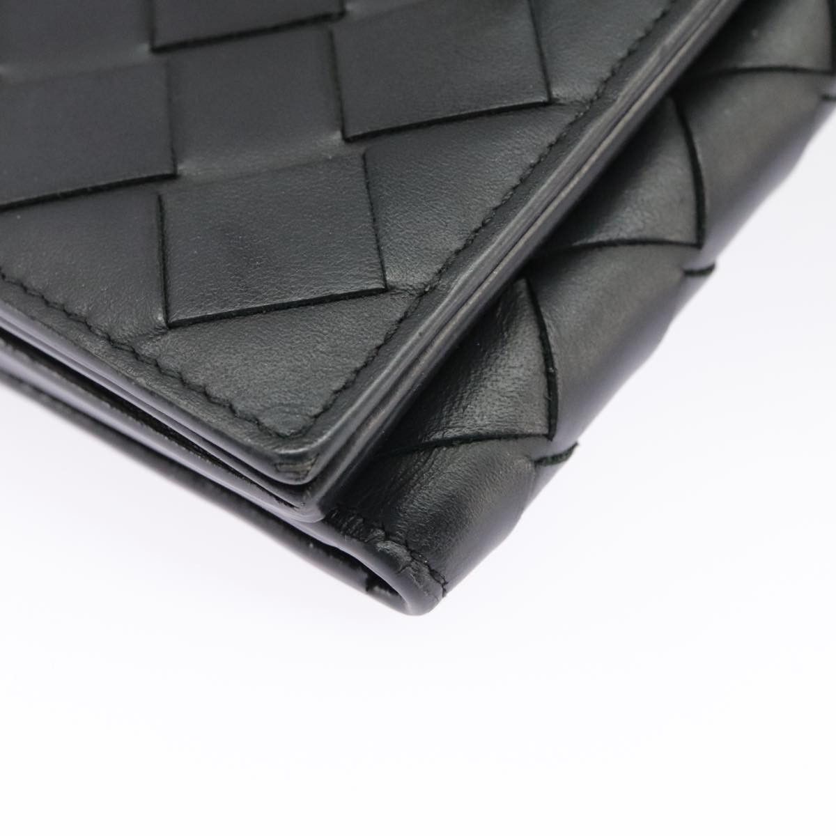 Bottega Veneta Intrecciato Black Leather Wallet (Pre-Owned) Size ONE SIZE - 13 Thumbnail