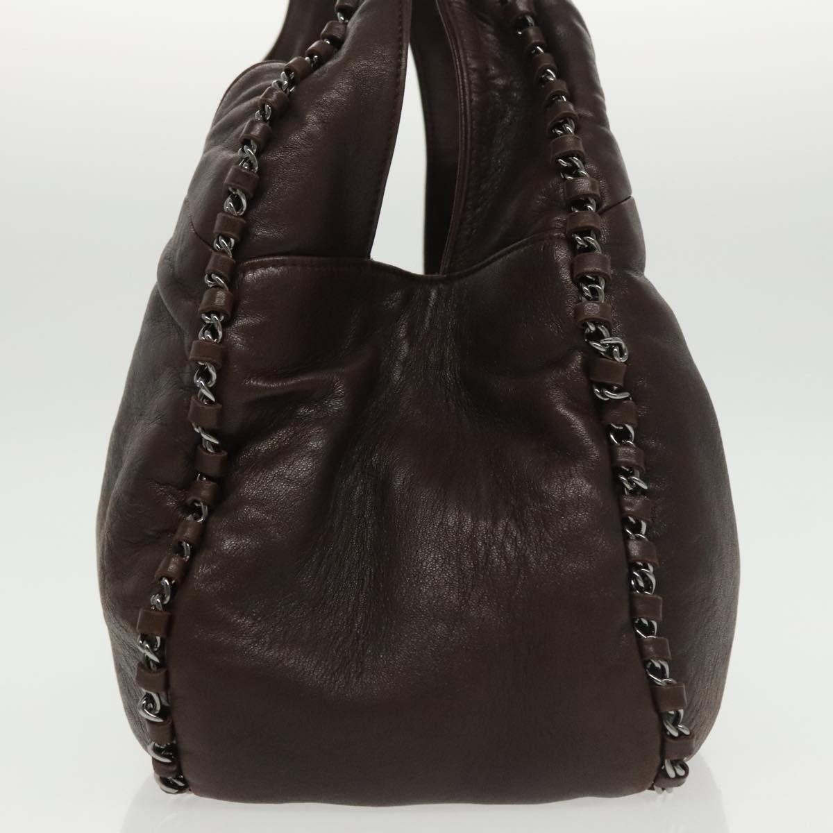 Chanel Hobo Brown Leather Handbag (Pre-Owned) Size ONE SIZE - 14 Thumbnail