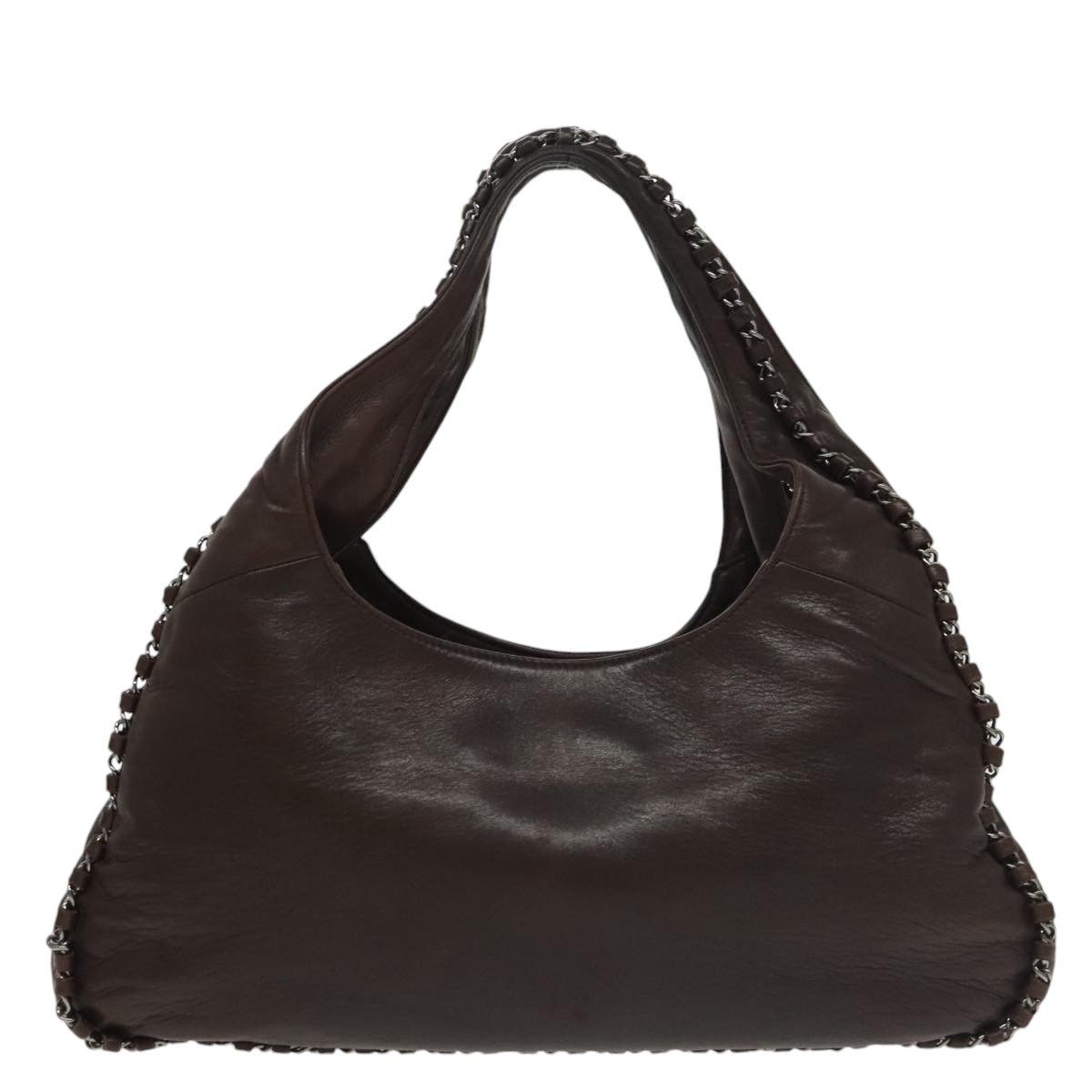 Chanel Hobo Brown Leather Handbag (Pre-Owned) Size ONE SIZE - 2 Thumbnail