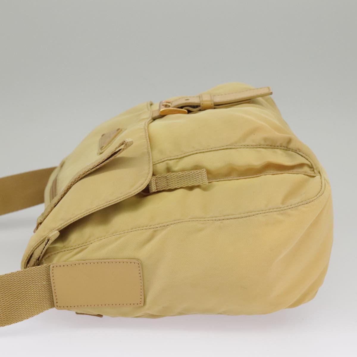 Prada Tessuto Beige Synthetic Shoulder Bag (Pre-Owned) Size ONE SIZE - 3 Thumbnail