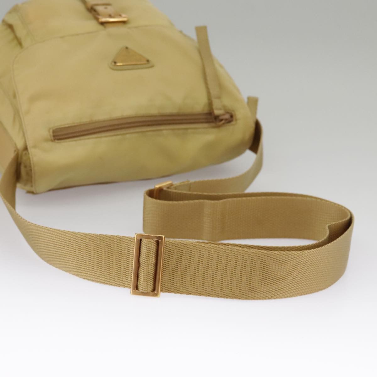 Prada Tessuto Beige Synthetic Shoulder Bag (Pre-Owned) Size ONE SIZE - 4 Thumbnail