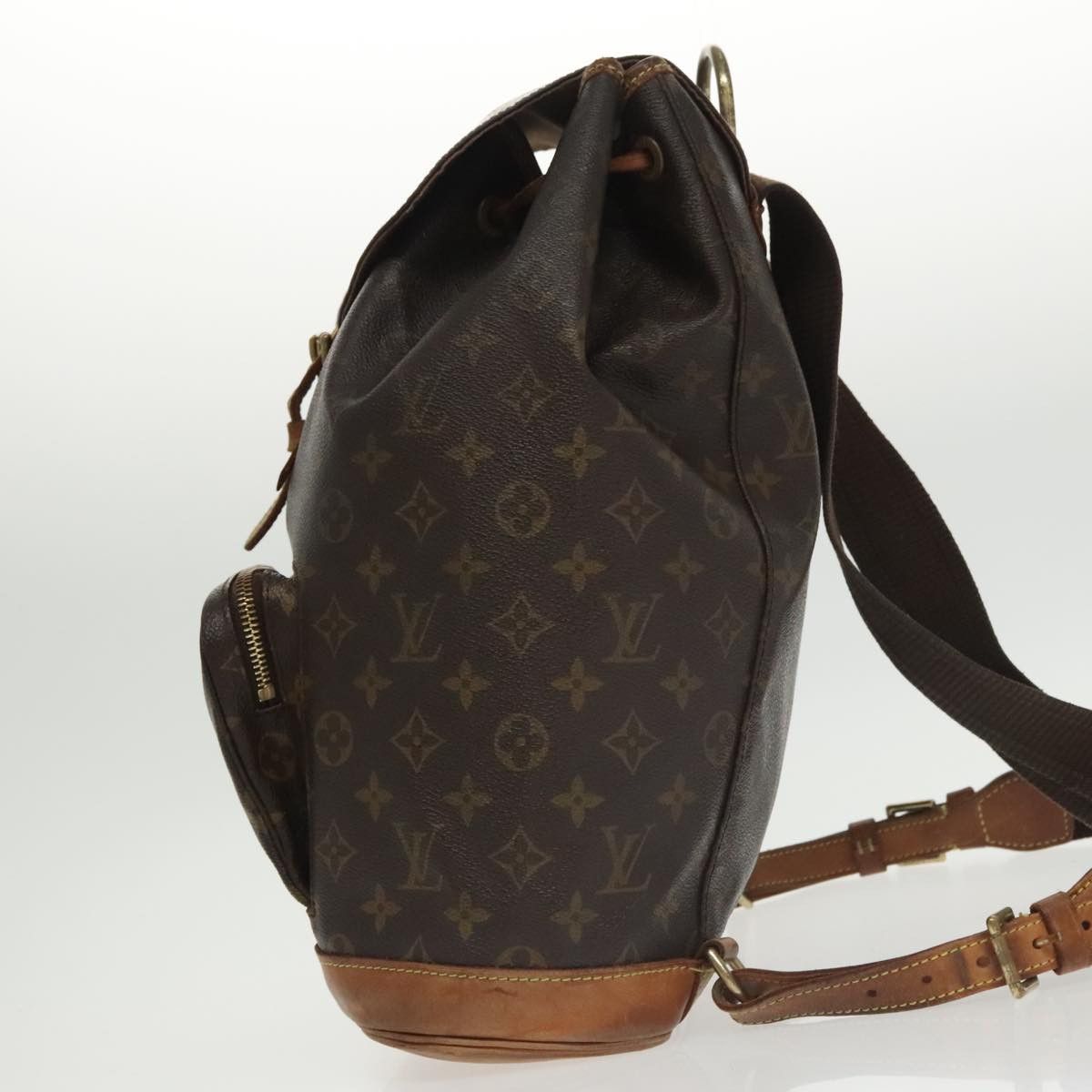 Louis Vuitton Montsouris Gm Black Canvas Backpack Bag (Pre-Owned) Size ONE SIZE - 3 Thumbnail