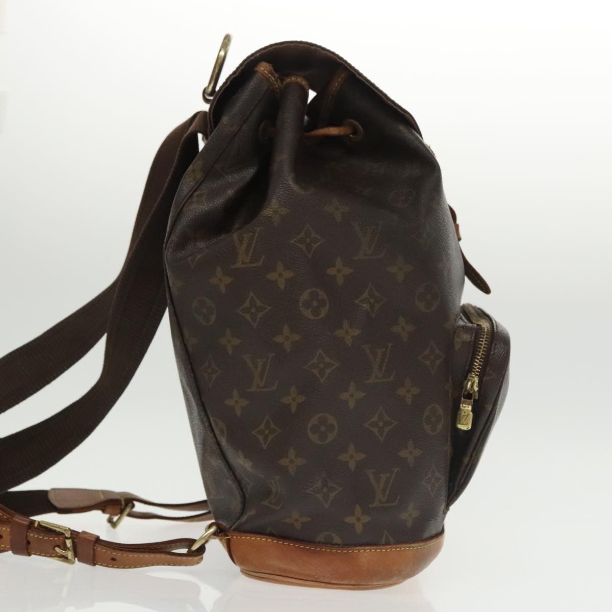 Louis Vuitton Montsouris Gm Black Canvas Backpack Bag (Pre-Owned) Size ONE SIZE - 4 Thumbnail