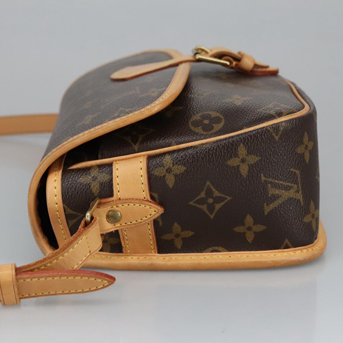 Louis Vuitton Sologne Brown Canvas Shoulder Bag (Pre-Owned) Size ONE SIZE - 4 Thumbnail