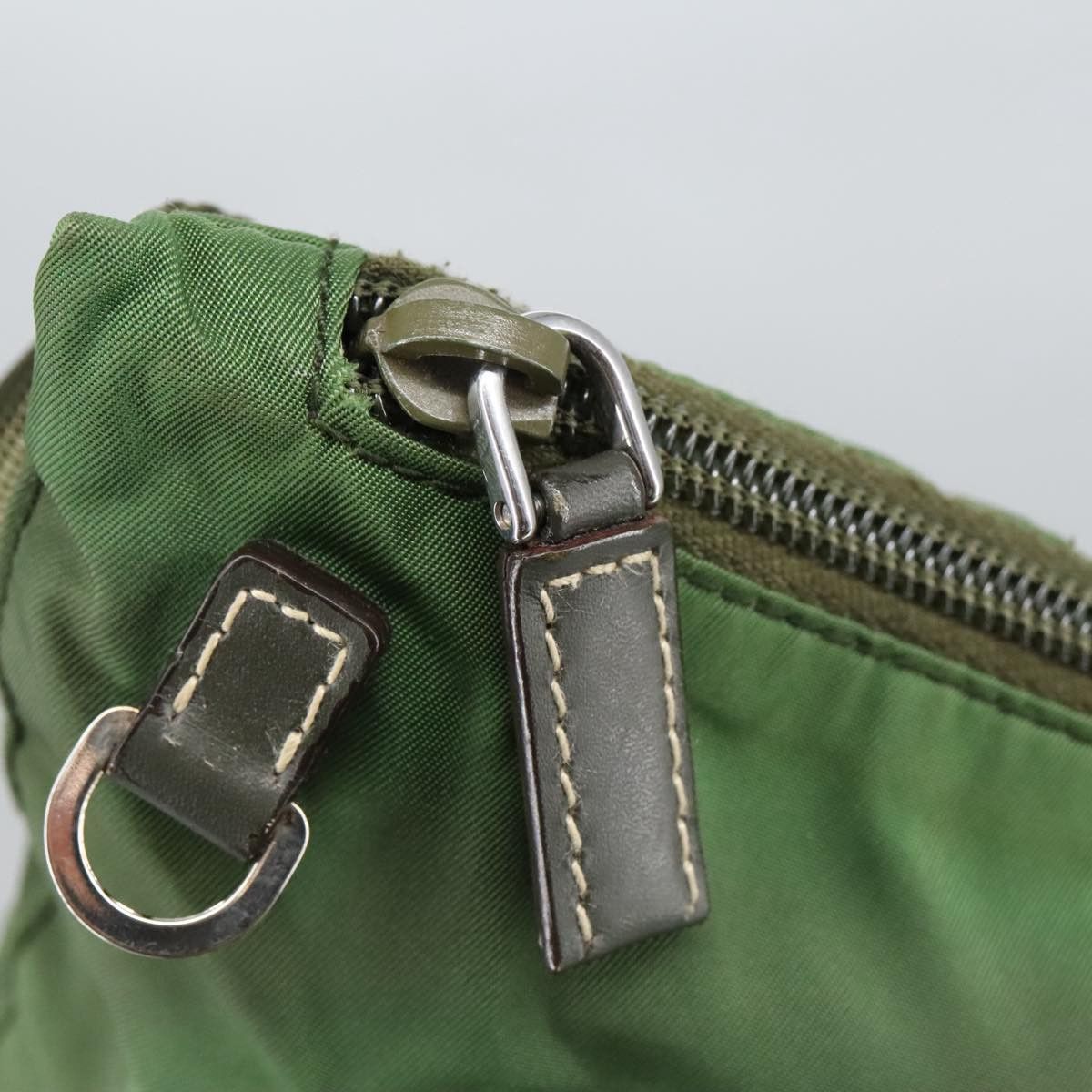 Prada Tessuto Khaki Synthetic Shoulder Bag (Pre-Owned) Size ONE SIZE - 7 Thumbnail
