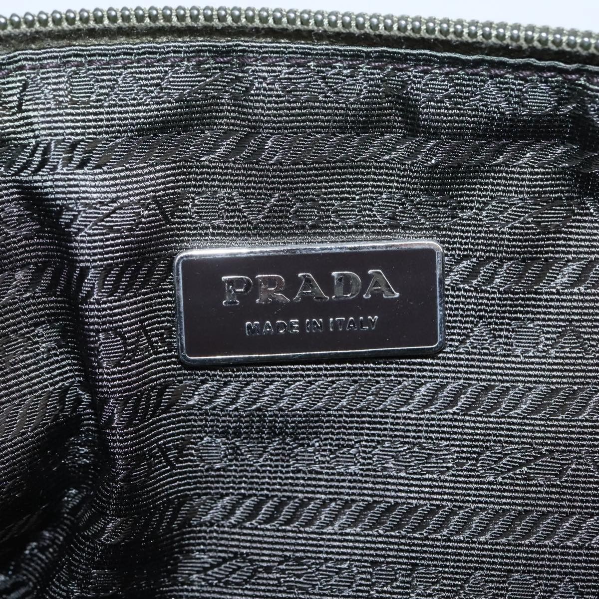 Prada Tessuto Khaki Synthetic Shoulder Bag (Pre-Owned) Size ONE SIZE - 10 Thumbnail