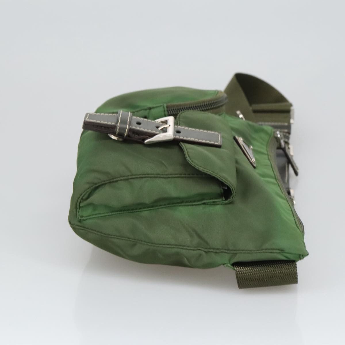 Prada Tessuto Khaki Synthetic Shoulder Bag (Pre-Owned) Size ONE SIZE - 3 Thumbnail