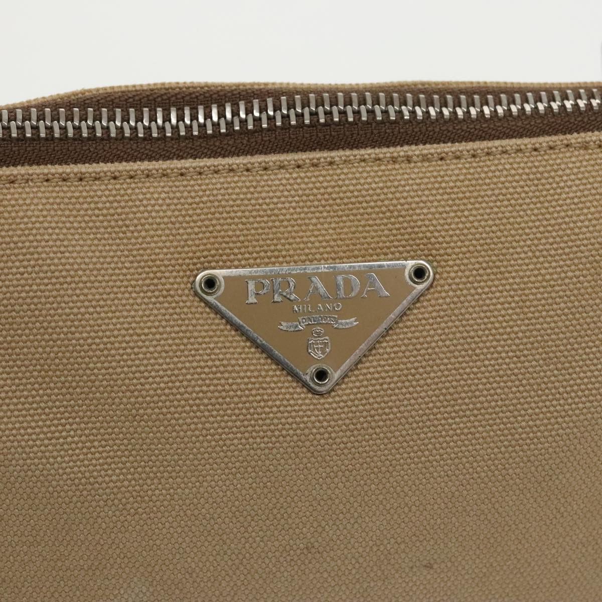 Prada Beige Canvas Handbag (Pre-Owned) Size ONE SIZE - 19 Thumbnail