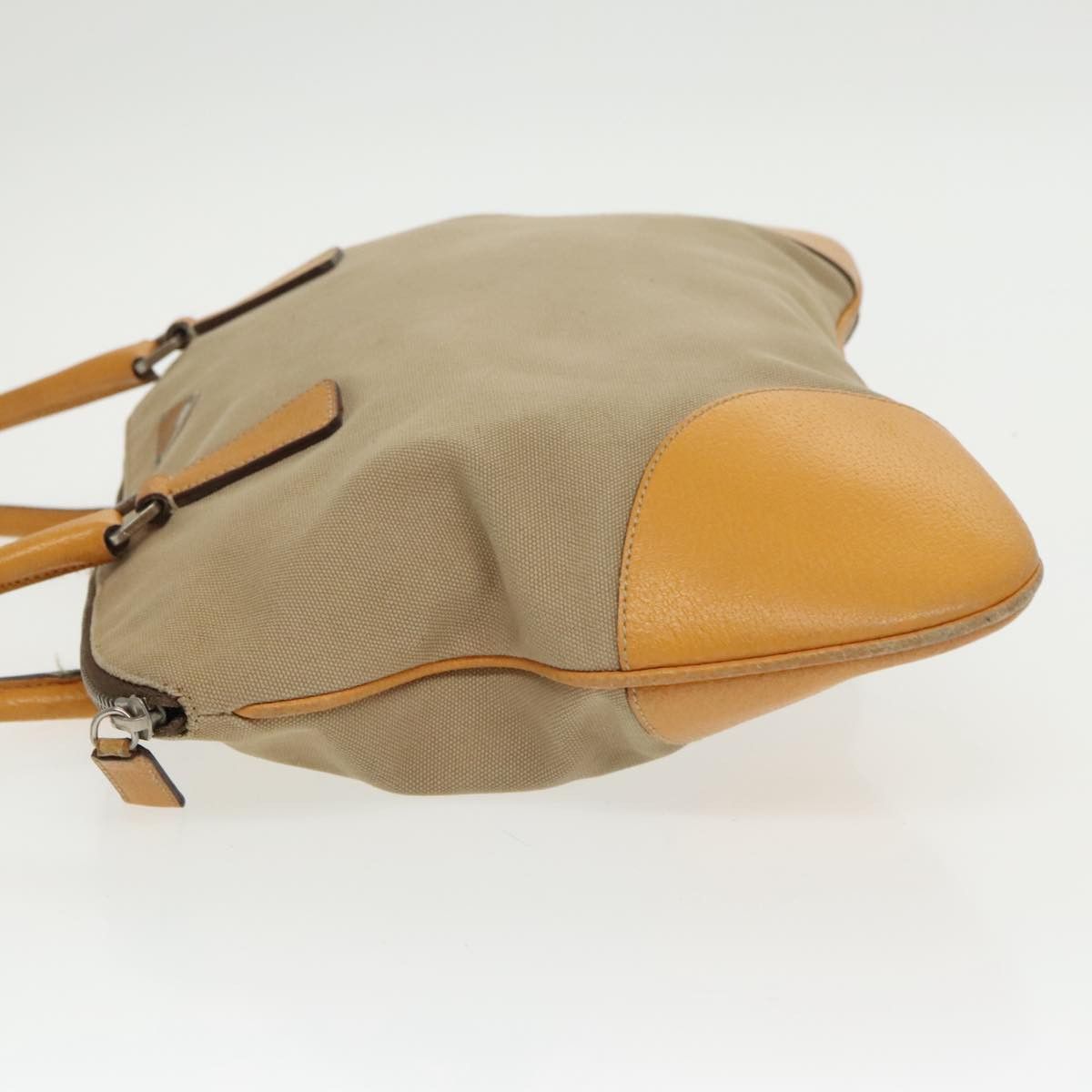 Prada Beige Canvas Handbag (Pre-Owned) Size ONE SIZE - 12 Thumbnail