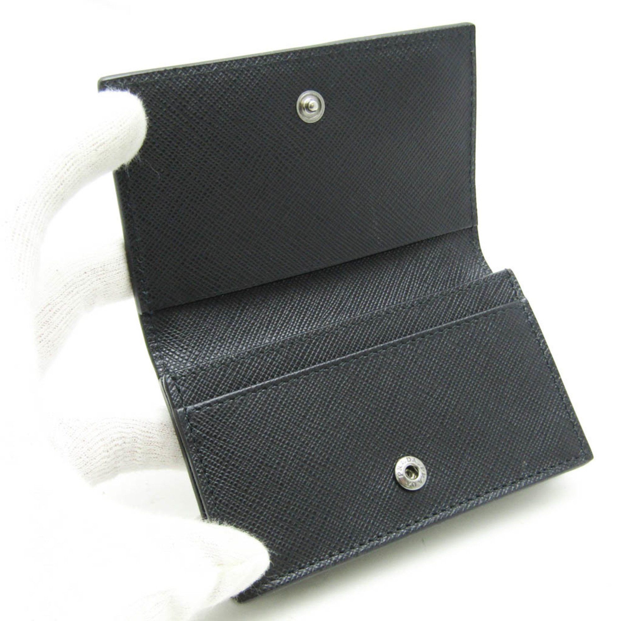 Prada Black Leather Wallet (Pre-Owned) Size ONE SIZE - 10 Thumbnail
