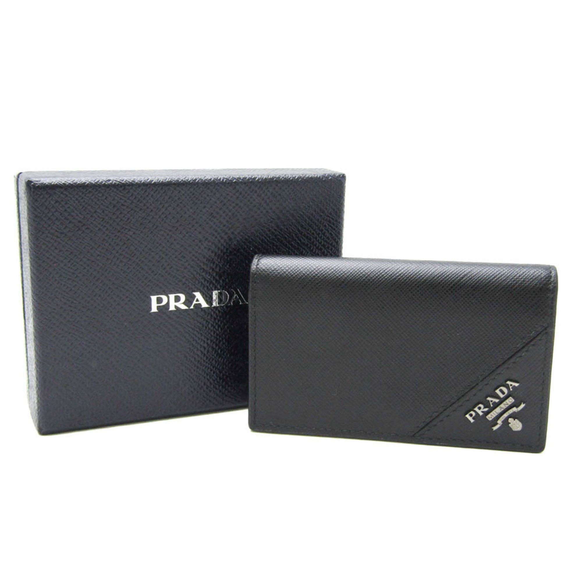 Prada Black Leather Wallet (Pre-Owned) Size ONE SIZE - 9 Thumbnail