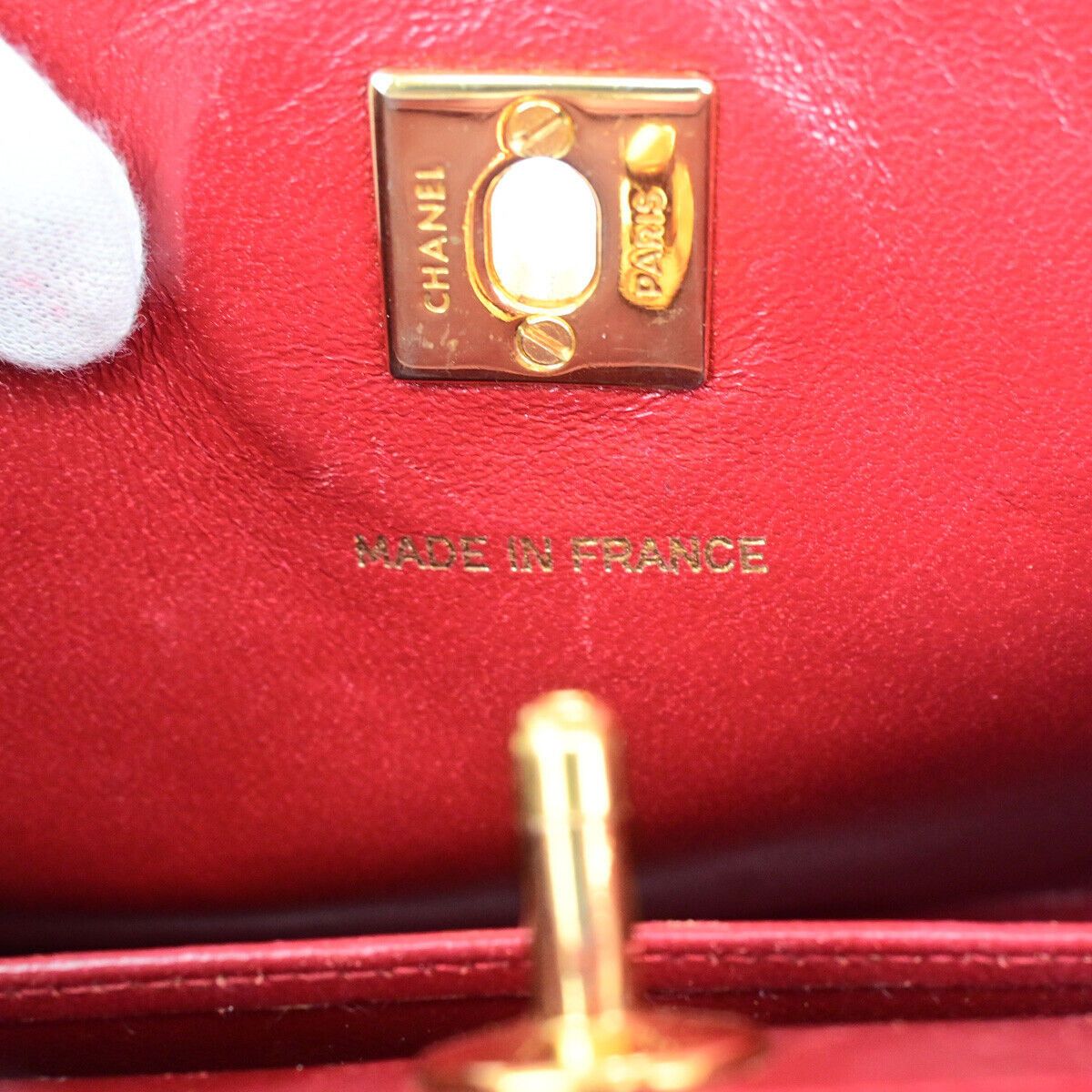 Chanel Cabas Red Leather Handbag (Pre-Owned) Size ONE SIZE - 10 Thumbnail