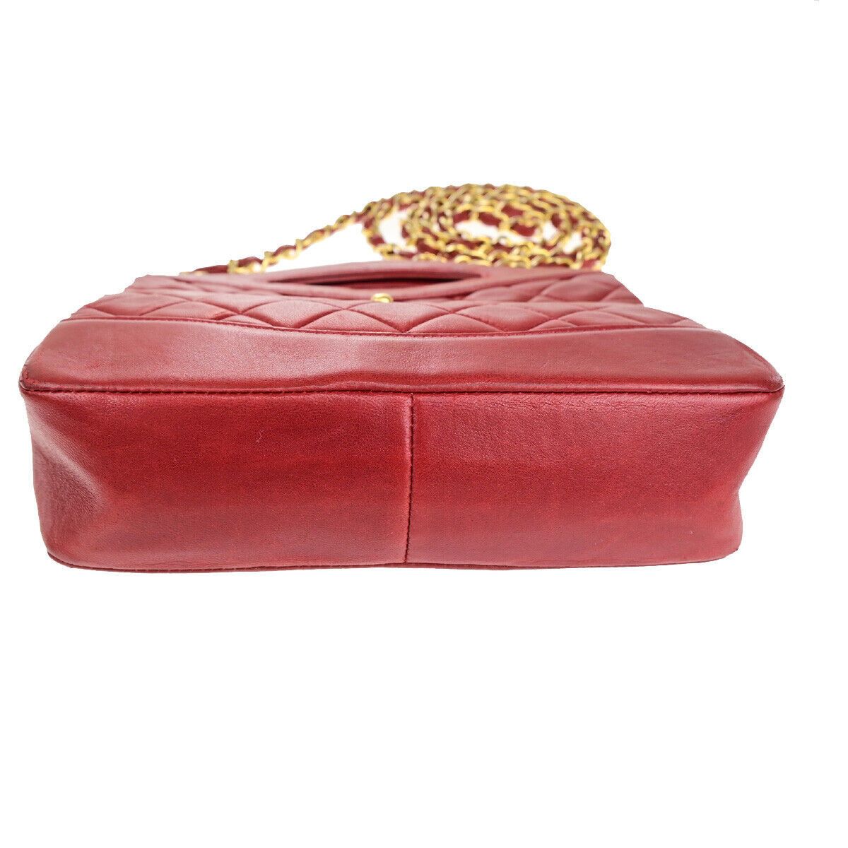 Chanel Cabas Red Leather Handbag (Pre-Owned) Size ONE SIZE - 5 Thumbnail