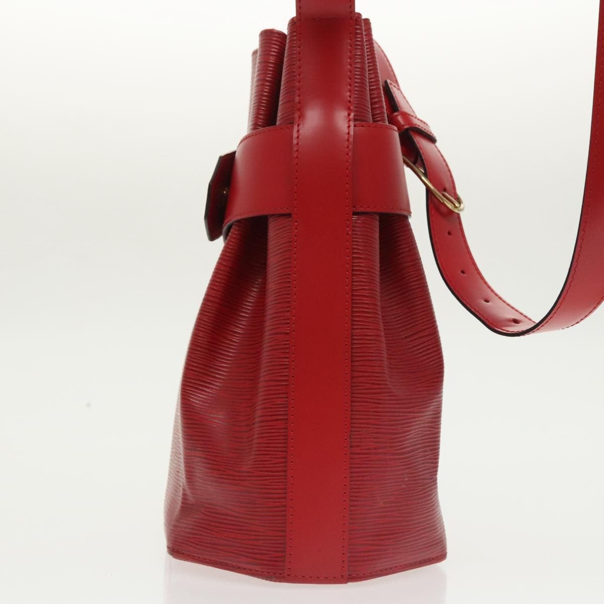Louis Vuitton Sac D'épaule Red Leather Shoulder Bag (Pre-Owned) Size ONE SIZE - 3 Thumbnail