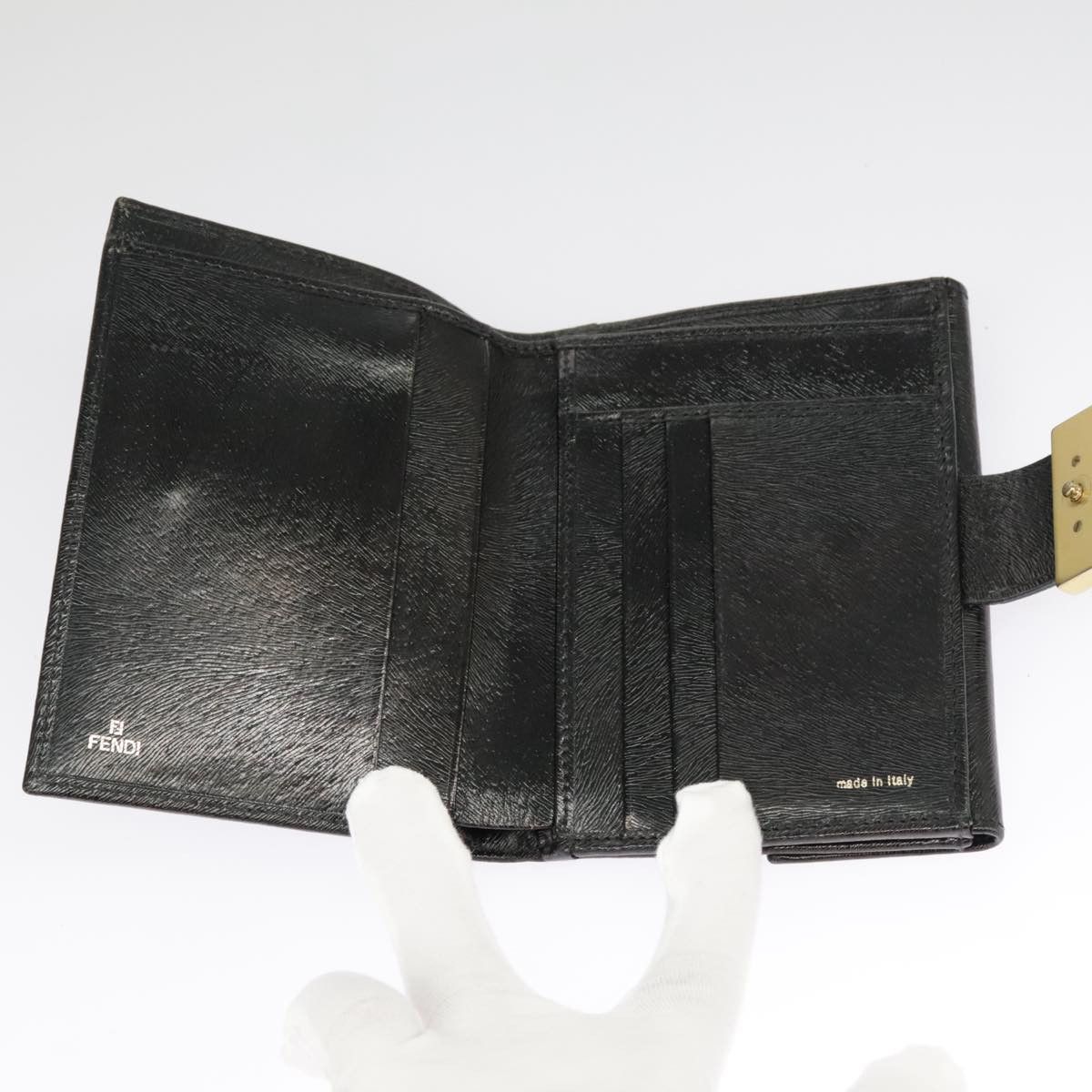 Fendi graphy Black Leather Wallet (Pre-Owned) Size ONE SIZE - 8 Thumbnail