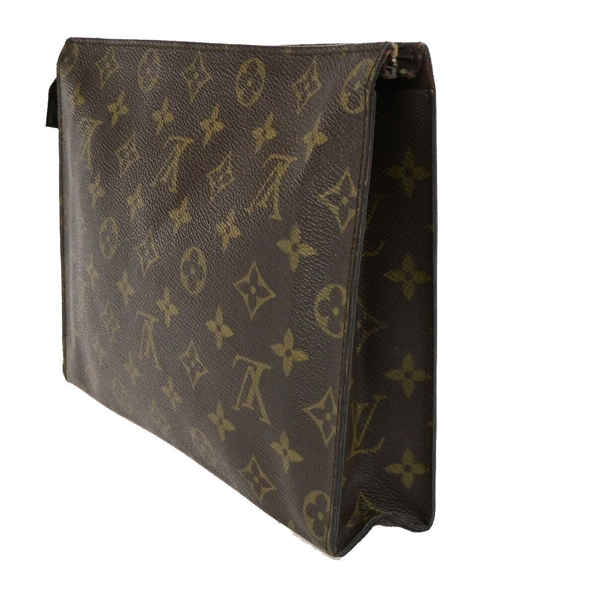 Louis Vuitton Poche Toilette Brown Canvas Clutch Bag (Pre-Owned) Size ONE SIZE - 4 Thumbnail