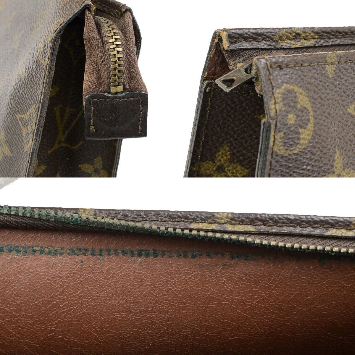 Louis Vuitton Poche Toilette Brown Canvas Clutch Bag (Pre-Owned) Size ONE SIZE - 7 Thumbnail