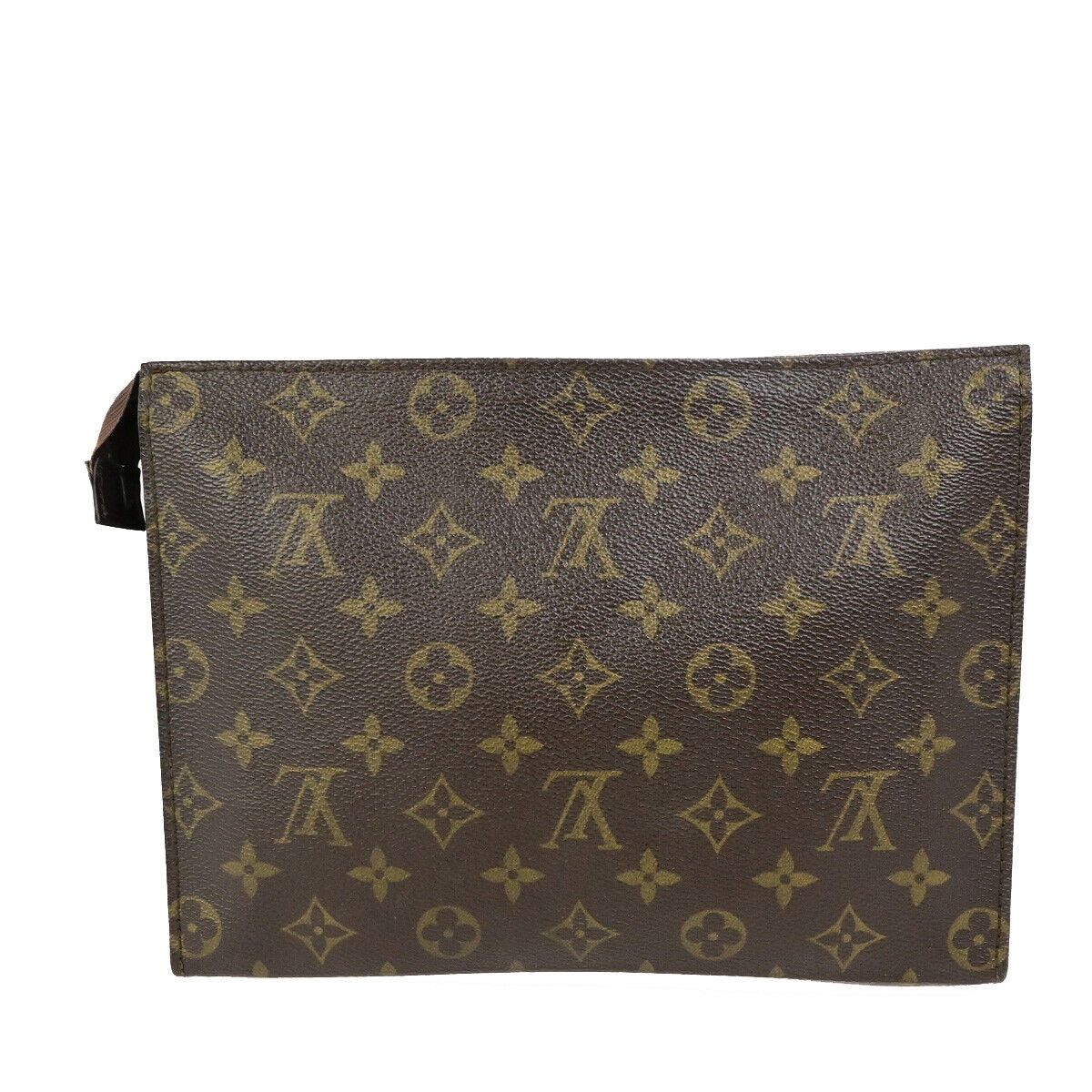 Louis Vuitton Poche Toilette Brown Canvas Clutch Bag (Pre-Owned) Size ONE SIZE - 2 Thumbnail