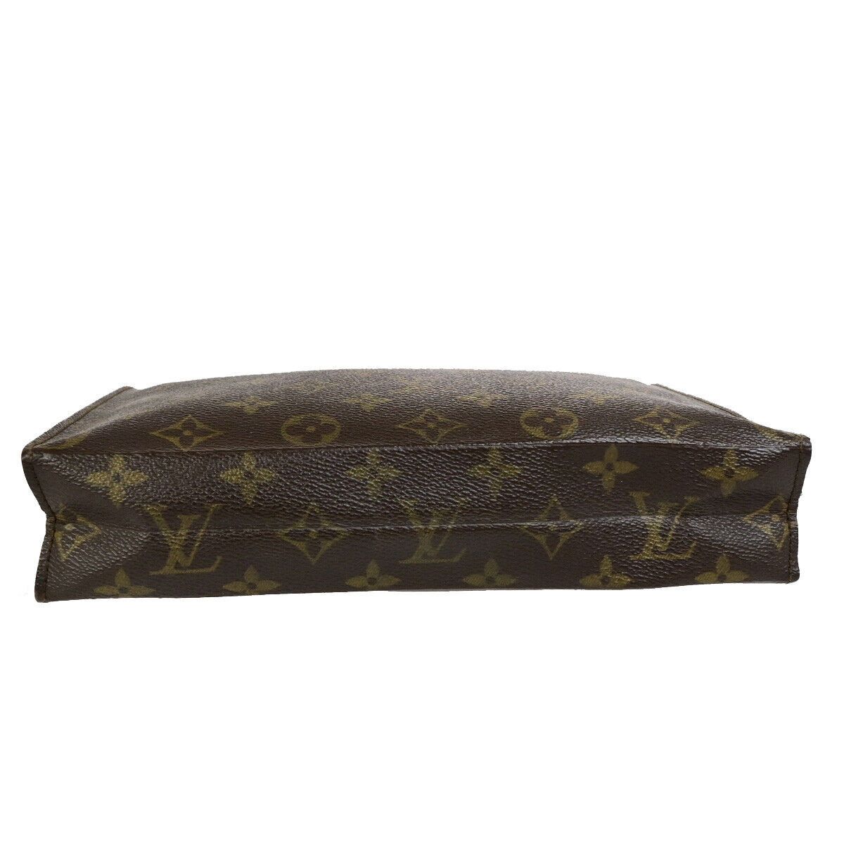 Louis Vuitton Poche Toilette Brown Canvas Clutch Bag (Pre-Owned) Size ONE SIZE - 13 Thumbnail