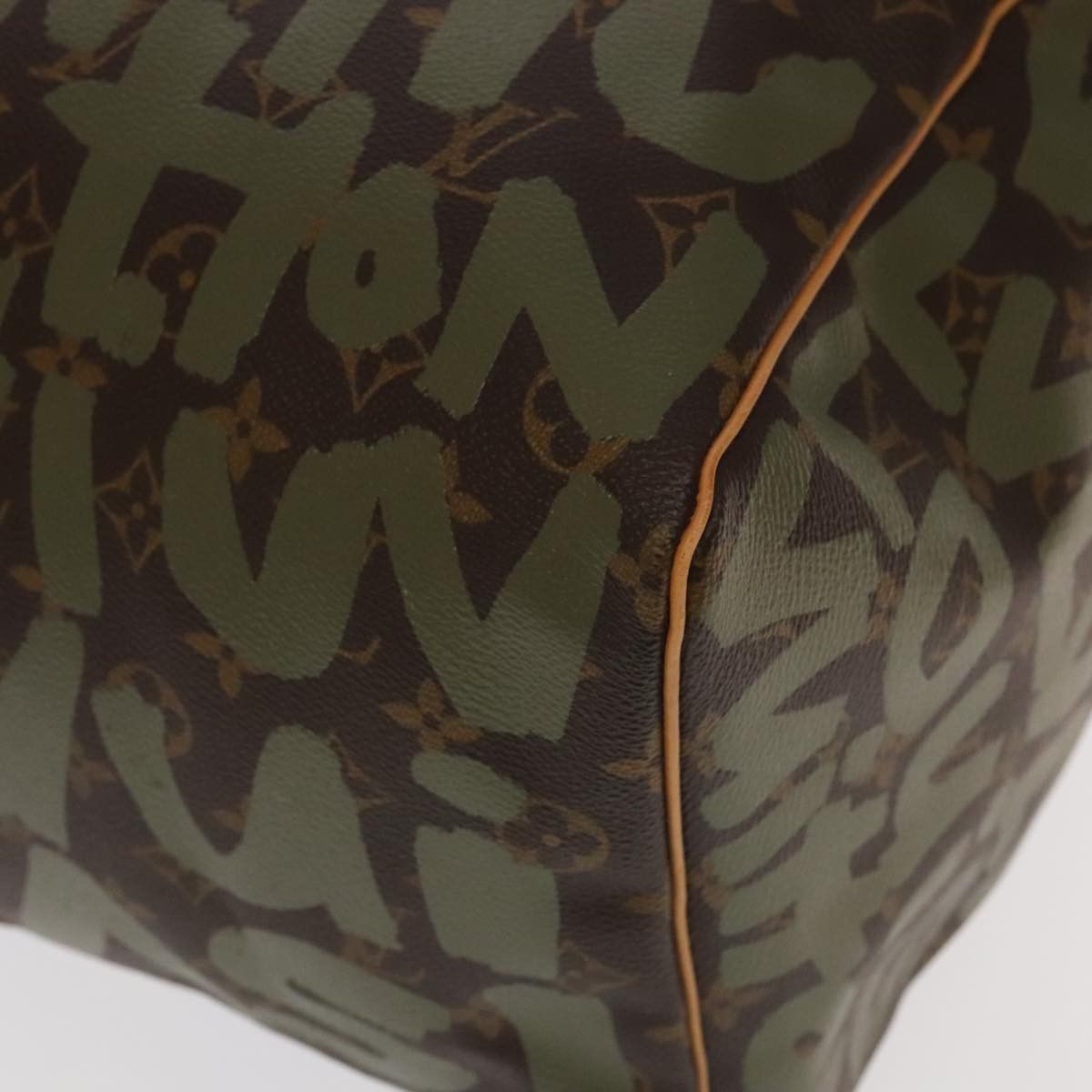 Louis Vuitton Keepall 50 Khaki Canvas Travel Bag (Pre-Owned) Size ONE SIZE - 11 Thumbnail