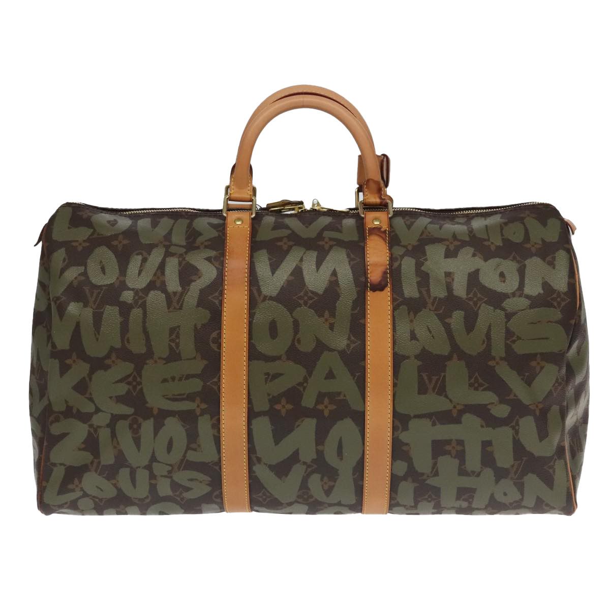 Louis Vuitton Keepall 50 Khaki Canvas Travel Bag (Pre-Owned) Size ONE SIZE - 2 Thumbnail