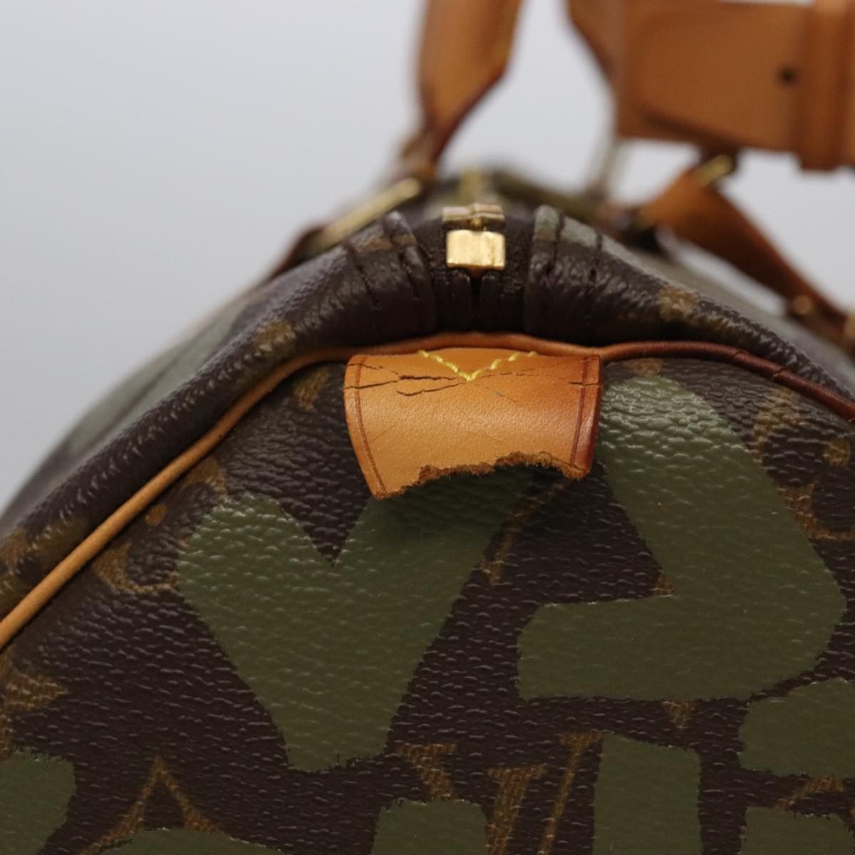 Louis Vuitton Keepall 50 Khaki Canvas Travel Bag (Pre-Owned) Size ONE SIZE - 14 Thumbnail
