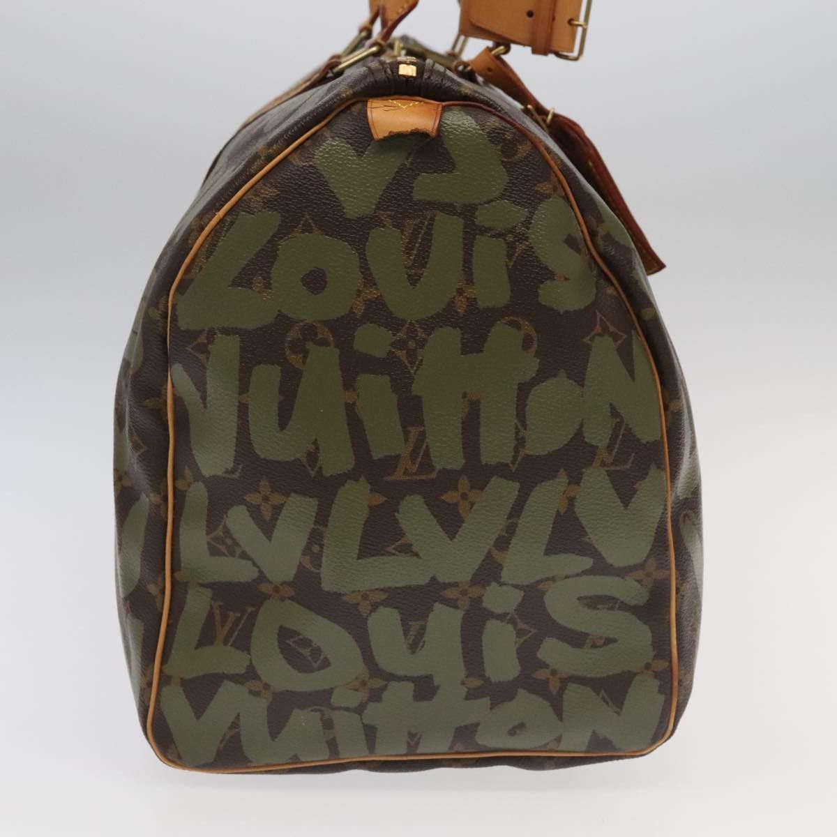 Louis Vuitton Keepall 50 Khaki Canvas Travel Bag (Pre-Owned) Size ONE SIZE - 4 Thumbnail