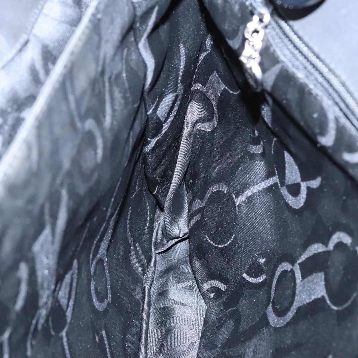 Salvatore Ferragamo Gancini Black Synthetic Handbag (Pre-Owned) Size ONE SIZE - 19 Thumbnail