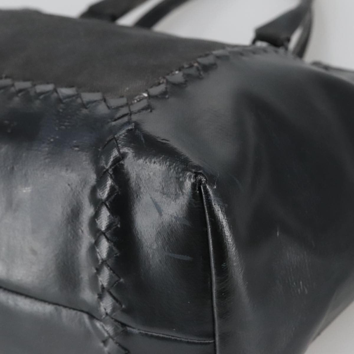 Bottega Veneta Cabas Black Leather Handbag (Pre-Owned) Size ONE SIZE - 14 Thumbnail