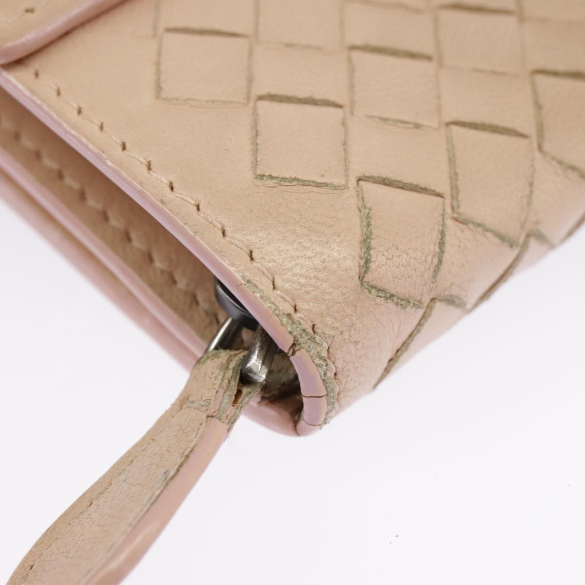 Bottega Veneta Intrecciato Beige Leather Wallet (Pre-Owned) Size ONE SIZE - 14 Thumbnail