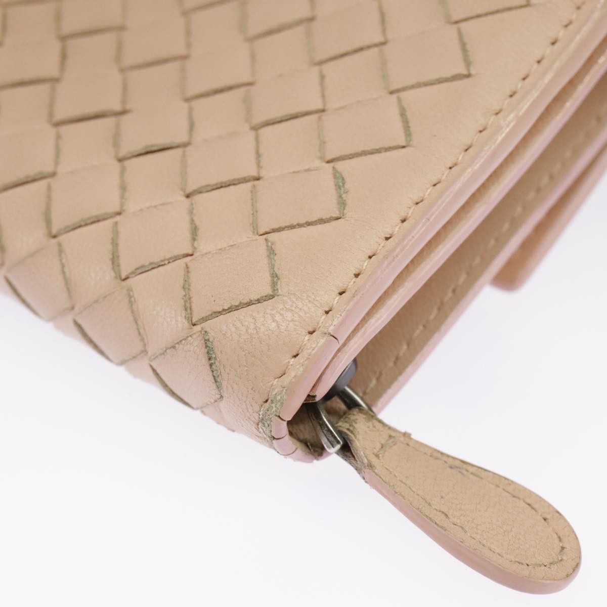 Bottega Veneta Intrecciato Beige Leather Wallet (Pre-Owned) Size ONE SIZE - 17 Thumbnail